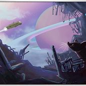 Desde el planeta RX-43. Concept Art, and Digital Painting project by mc_wolfy - 08.25.2020