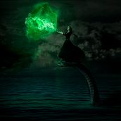 Green snake. Photomontage project by cristian tapia - 08.25.2020