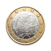 Ilustración de prensa: "El Euro tiene Dos Caras". Traditional illustration project by Natalia Acosta - 06.01.2020