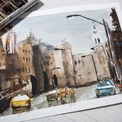 Aquarelas Urbanas . % Rodrigo Pozzobon tarafından hazırlanan Mimarlık, Sulubo, Ve a Resim projesi - 08.25.2020
