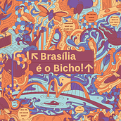 Meu projeto do curso: Ilustração vetorial com estilo doodles - Brasília é o Bicho. Projekt z dziedziny Grafika wektorowa użytkownika João Pessina - 25.08.2020