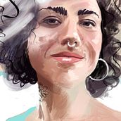 Retrato - Luli. Un proyecto de Ilustración tradicional de Sonia Basch - 12.02.2020