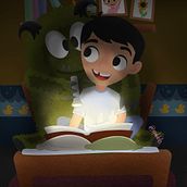 Hay un mounstro debajo de mi cama. Children's Illustration project by Juan Pablo Obando Garcia - 09.14.2020