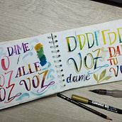 Mi Proyecto del curso: Caligrafía con pinceles de agua para principiantes. Un proyecto de Pintura a la acuarela y Caligrafía de Talita Muñoz Jara - 26.08.2020