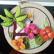 Mi Proyecto del curso: Introducción al bordado tridimensional. Un proyecto de Artesanía de De Oliveira - 26.08.2020
