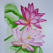 Mi proyecto: 'ésta es mi flor de loto'. Fine Arts project by silvia_alconchel - 09.29.2020