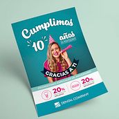 Dental Company - Campaña aniversario Montequinto. Een project van  Ontwerp, Posterontwerp y Grafisch ontwerp van Rocío Solís Izquierdo - 29.02.2020