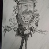 Mi Proyecto del curso: Retrato en caricatura con grafito de Juan Luis Guerra. Pencil Drawing project by Esteban Daniel Díaz Castro - 08.27.2020