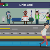 MetrôSP. Character Design, and Motion Graphics project by Felipe Felix Gonçalves - 01.09.2018