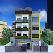 Edificio residencial multifamiliar. Un proyecto de 3D de Lorena Dantas - 27.08.2020