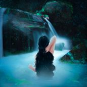 Waterfall Girl. Drawing, Artistic Drawing, Digital Drawing, Traditional illustration, Digital Illustration, Painting, and Digital Painting project by Bia Coliath - 08.27.2020