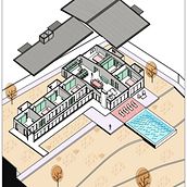 Proyecto Rancho RO. Un proyecto de Arquitectura, Paisajismo, Ilustración digital, Arquitectura digital e Ilustración arquitectónica de Daniel Pérez - 28.08.2020
