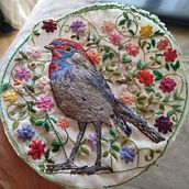 Projeto do curso de Gimena Romero: pintar com linha. Un proyecto de Bordado de Regina Paula Bongianni - 28.08.2020