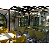 Mi Proyecto del curso: Rest. Palmira. Interior Architecture project by Johanna Hadid - 08.28.2020