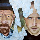 Collage BREAKING BAD. Arts, Crafts, Fine Arts, Collage, and Painting project by María Moreno - 08.28.2020