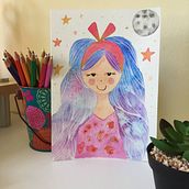 Meu projeto do curso <3 . Un progetto di Pittura ad acquerello di Daniela Silva - 01.09.2020