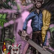 JUAN MACHETE!, PROYECTO DE ILUSTRACIÓN.. Een project van Traditionele illustratie van Sebastian Vega - 28.08.2020