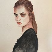My project in Watercolor Portrait from a Photo course. Un proyecto de Pintura a la acuarela de Kambri Crews - 29.08.2020