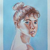 Mi Proyecto del curso: Retrato artístico en acuarela. Watercolor Painting project by paula_sepulveda_94 - 08.29.2020