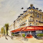 My project in Architectural Sketching with Watercolor and Ink course. Un projet de Illustration architecturale , et Aquarelle de Dan Buckingham - 30.08.2020