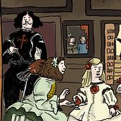 Las Meninas (versión). Traditional illustration project by Berta Sagristà - 05.01.2019