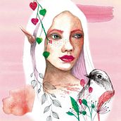 Mi Proyecto del curso: Retrato ilustrado en acuarela. Un proyecto de  de andreahemilceledesma - 30.08.2020