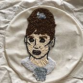 My project in Beaded Embroidery Portraits course. Embroider project by jemmawoolley1989 - 08.31.2020
