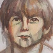 Mi Proyecto del curso: Retrato artístico en acuarela. Artistic Drawing project by Liliana Gallardo - 08.31.2020