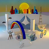 Brasília. Un progetto di 3D, Progettazione 3D, Architettura e Architettura d'interni di Glauber Rodriguez - 31.08.2020