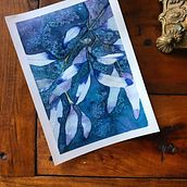 Mi Proyecto del curso: Técnicas de acuarela en negativo para ilustración botánica. Watercolor Painting project by Pamela Carrasco - 08.31.2020