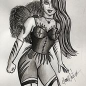 Mi Proyecto del curso: Diseño de personajes femeninos para cómics. Sketching project by Claus White - 09.09.2020