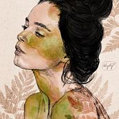 Ferns . % Eleonora Scarpini tarafından hazırlanan Dijital Çizim, Dijital İllüstras, on, Dijital Bo, Ve ama projesi - 09.01.2020