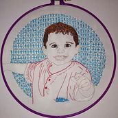 Mi Proyecto del curso: Creación de retratos bordados. Embroider, and Textile Design project by Marisela Malave Rengel - 08.29.2020