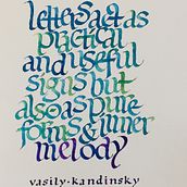 Fundacional y Kandinsky. . Un progetto di Calligrafia di mariobarron44 - 31.08.2020
