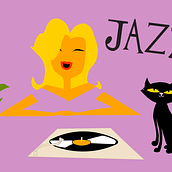 Sábados de Jazz (Frame a Frame). Animation, and 2D Animation project by Agustina Lago del Valle - 09.01.2020