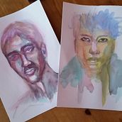 My project in Artistic Portrait with Watercolors course Ein Projekt aus dem Bereich Aquarellmalerei von Kaltofen-Ngwenya Carolin - 01.09.2020