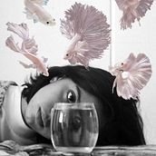 Melancolía (2019). Un proyecto de Bordado, Fotografía, Fotografía artística y Fotografía de retrato de Lenn Lemony - 23.08.2019