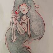 Marceline en piel artificial. Tattoo Design project by Ángela Seller López - 09.02.2020