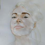 My project in Watercolor Portrait from a Photo course. Watercolor Painting project by Paola Dassori - 09.02.2020