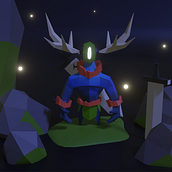 Mi Proyecto del curso: Modelado de personajes low poly para videojuegos . Un progetto di 3D di Franco Berrios Pecoraro - 02.09.2020
