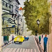 Mi Proyecto del curso: Paisajes urbanos en acuarela. Artistic Drawing project by mvvirginillo - 09.03.2020