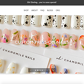 Oh Chamomile Nails: My press-on nails bussines . Graphic Design, and Web Design project by Michelle A Quiroz Ramirez - 08.03.2020