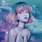 Mi Proyecto Final del curso: Retratos digitales de fantasía con Photoshop Ein Projekt aus dem Bereich Traditionelle Illustration und Digitale Illustration von Mariza Jara - 03.09.2020