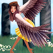 Criatura fantástica. Un proyecto de Dibujo artístico, Dibujo digital e Ilustración digital de Mary Fer Navarrete - 03.09.2020