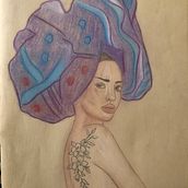 Mi Proyecto del curso: Ilustración con pastel y lápices de colores. Un proyecto de Dibujo de Retrato de danaesanchez - 03.09.2020