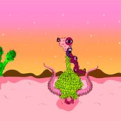 Q'chalita. Digital Illustration project by Cecilia Fuño - 09.04.2020