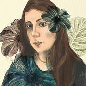 Proyecto Olga Geis: Retrato ilustrado con Procreat. Portrait Drawing project by Olga Geis Albertí - 09.04.2020