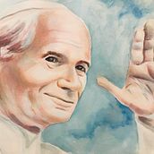 Mi Proyecto del curso: Retrato artístico en acuarela Papa Juan Pablo II. Watercolor Painting project by Oscar Arévalo sdb - 09.07.2020
