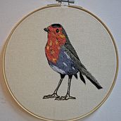 Mi Proyecto del curso: Pintar con hilo: técnicas de ilustración textil. Un proyecto de Artesanía y Bordado de paticoqui - 05.09.2020