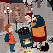 Welcome Autumn. Un projet de Illustration traditionnelle, Illustration numérique et Illustration jeunesse de Veronica Aranda - 05.09.2020